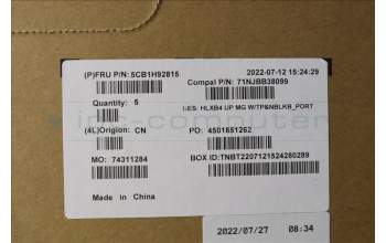 Lenovo 5CB1H92815 Tastatur inkl. Topcase ASM_POR C21DK MGNBL