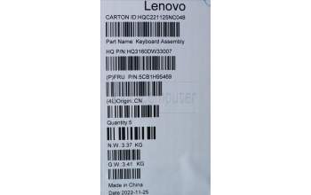 Lenovo 5CB1H95469 Tastatur inkl. Topcase ASM_CZE/SLKH82SKSTGYUMA