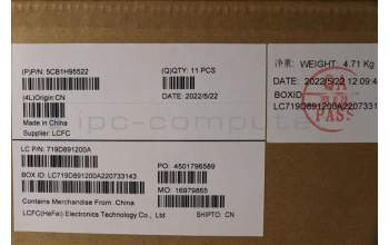 Lenovo 5CB1H95522 LCD Cover L 82SF METAL_C/G