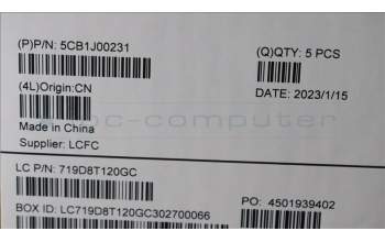 Lenovo 5CB1J00231 Tastatur inkl. Topcase ASM_ITAL82SFFP_AB_BL_ML