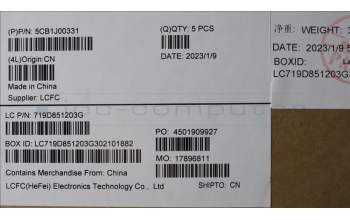 Lenovo 5CB1J00331 Tastatur inkl. Topcase ASM_PORL82SFFP_AB_NB_PC