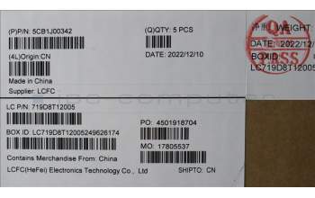 Lenovo 5CB1J00342 Tastatur inkl. Topcase ASM_BELL82SFFP_CG_BL_ML