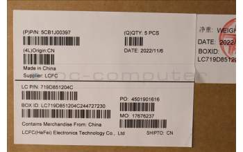 Lenovo 5CB1J00397 Tastatur inkl. Topcase spanisch L82SFFP_CG_BL_PC