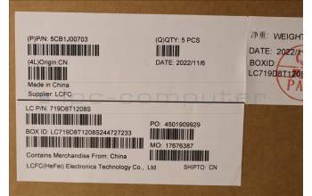 Lenovo 5CB1J00703 Tastatur inkl. Topcase ASM_BELL82SFFP_CG_NB_PC