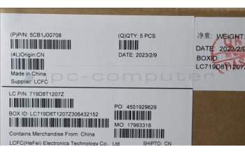 Lenovo 5CB1J00708 Tastatur inkl. TopcaseASM_EUROENGL82SFFPCGNB_PC