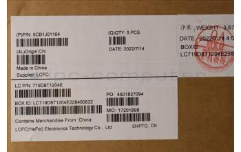 Lenovo 5CB1J01164 Tastatur inkl. Topcase spanisch L82SFFP_SG_BL_ML