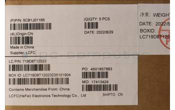 Lenovo 5CB1J01166 Tastatur inkl. Topcase ASM_TC L82SFFP_SG_BL_ML