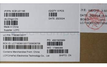 Lenovo 5CB1J01196 Tastatur inkl. Topcase spanisch L82SFFP_SG_BL_PC