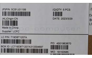 Lenovo 5CB1J01199 Tastatur inkl. TopcaseASM_THAIL82SFFP_SG_BL_PC
