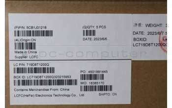 Lenovo 5CB1J01218 Tastatur inkl. Topcase ASM_HUNL82SFFP_SG_NB_ML