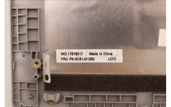 Lenovo 5CB1J01362 C-Cover with keyboard,Belgian,Cloud Grey,Non_Backlight,Non_FingerPrint