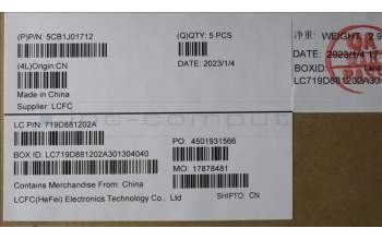 Lenovo 5CB1J01712 Tastatur inkl. Topcase ASM_EURO ENGL82QCNFP_CG