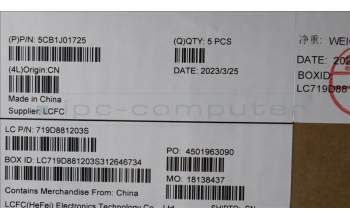 Lenovo 5CB1J01725 Tastatur inkl. Topcase ASM_LA SPA L82QC NFP_CG