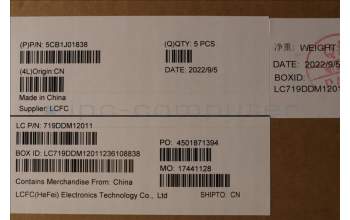 Lenovo 5CB1J01838 Tastatur inkl. Topcase ASM_FRA/ENG L82QG FPSG