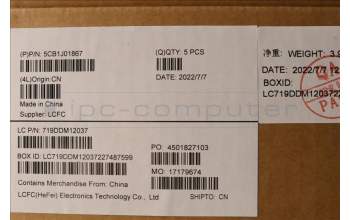 Lenovo 5CB1J01867 Tastatur inkl. Topcase ASM_HBW L82QG NFPAG