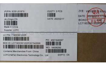 Lenovo 5CB1J01879 Tastatur inkl. Topcase ASM_TUR L82QG NFPAG