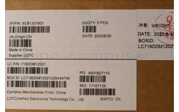 Lenovo 5CB1J01903 C-Cover with keyboard,Nordic,Storm Grey,Non_FingerPrint