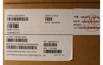 Lenovo 5CB1J01914 Tastatur inkl. Topcase ASM_ENG L82QG NFPSG