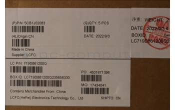 Lenovo 5CB1J02083 Tastatur inkl. Topcase ASM_ENG L82QE FPSB