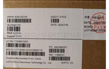 Lenovo 5CB1J02102 Tastatur inkl. Topcase deutsch L82QE FPSG