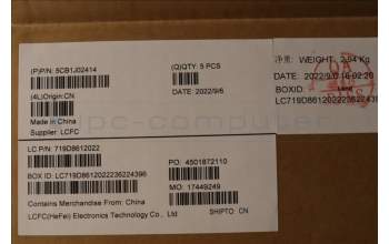 Lenovo 5CB1J02414 Tastatur inkl. Topcase ASM_THAI L82QE FPSG