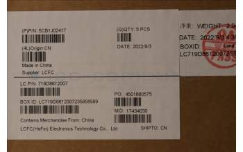 Lenovo 5CB1J02417 Tastatur inkl. Topcase ASM_EURO ENG L82QE FPSG