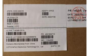 Lenovo 5CB1J02418 Tastatur inkl. Topcase ASM_ENG L82QE FPSG