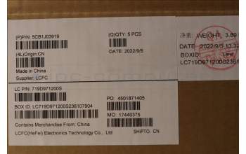 Lenovo 5CB1J03919 Tastatur inkl. Topcase ASM_THAI L82UF FPAG