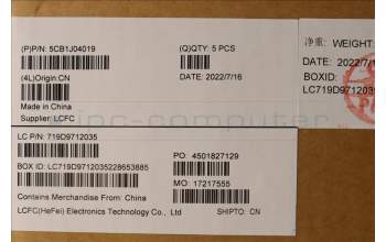 Lenovo 5CB1J04019 Tastatur inkl. Topcase ASM_ENG L82UF NFPSG