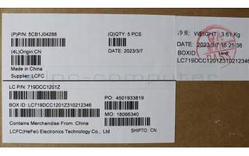 Lenovo 5CB1J04288 Tastatur inkl. Topcase ASM_FRA/ENG L82TF RGBOG