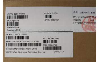 Lenovo 5CB1J04295 Tastatur inkl. Topcase ASM_HUN L82TF RGBOG