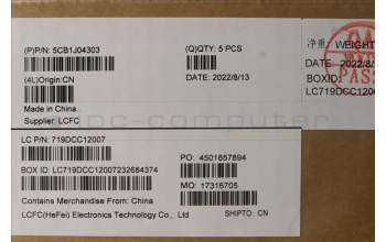 Lenovo 5CB1J04303 Tastatur inkl. Topcase ASM_UK L82TF RGBOG