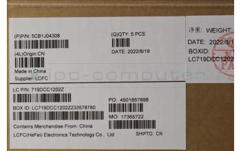 Lenovo 5CB1J04308 Tastatur inkl. Topcase ASM_THAI L82TF RGBOG