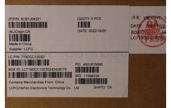 Lenovo 5CB1J04321 Tastatur inkl. Topcase ASM_FRA L82TF RGBSG