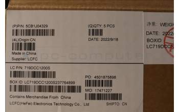 Lenovo 5CB1J04329 Tastatur inkl. Topcase ASM_ITA L82TF RGBSG