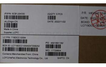 Lenovo 5CB1J04330 Tastatur inkl. Topcase ASM_KOR L82TF RGBSG