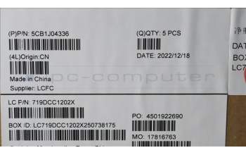 Lenovo 5CB1J04336 Tastatur inkl. Topcase spanisch L82TF RGBSG