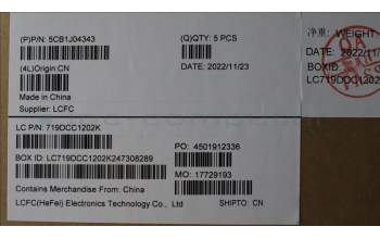 Lenovo 5CB1J04343 Tastatur inkl. Topcase ASM_JPN L82TF RGBSG