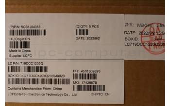 Lenovo 5CB1J04353 Tastatur inkl. Topcase ASM_FRA L82TF WHOG