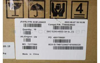 Lenovo 5CB1J04422 COVER Hinge Cover C 82SD AL_CG