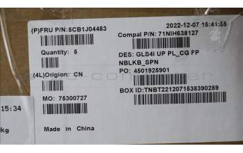 Lenovo 5CB1J04483 Tastatur inkl. TopcaseASM_SPA C82SD PLCG FPNBL