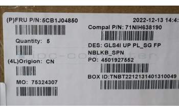 Lenovo 5CB1J04850 Tastatur inkl. TopcaseASM_SPA C82SD PLSG FPNBL