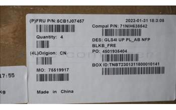 Lenovo 5CB1J07457 Tastatur inkl. TopcaseASM_FRA C82SD PLAB NFPBL
