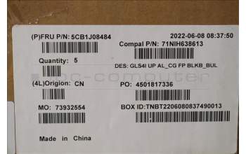 Lenovo 5CB1J08484 Tastatur inkl. TopcaseASM_BUL C82SD ALCG FPBL