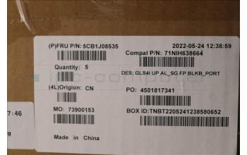 Lenovo 5CB1J08535 Tastatur inkl. TopcaseASM_POR C82SD ALSG FPBL