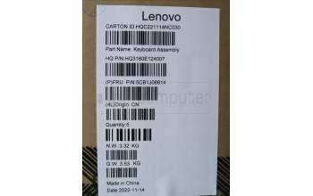 Lenovo 5CB1J08814 Tastatur inkl. Topcase ASM_BEL H 82SN STGY DIS