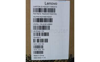 Lenovo 5CB1J08852 Tastatur inkl. Topcase ASM_FRA H 82SN STGY UMA