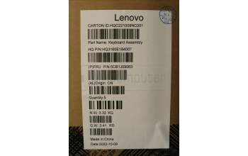 Lenovo 5CB1J09063 Tastatur inkl. Topcase ASM_UK H 82SN STGY UMA