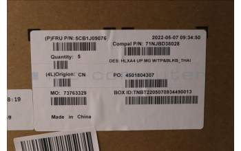 Lenovo 5CB1J09076 Tastatur inkl. Topcase ASM_THAI C21DH MGBL