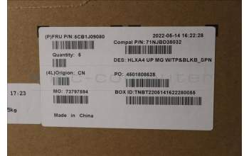 Lenovo 5CB1J09080 Tastatur inkl. Topcase spanisch C21DH MGBL